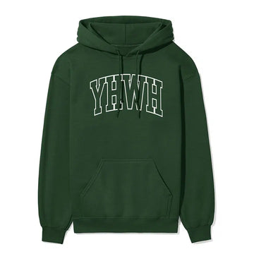 YHWH Unisex Christian Hoodie in forest color