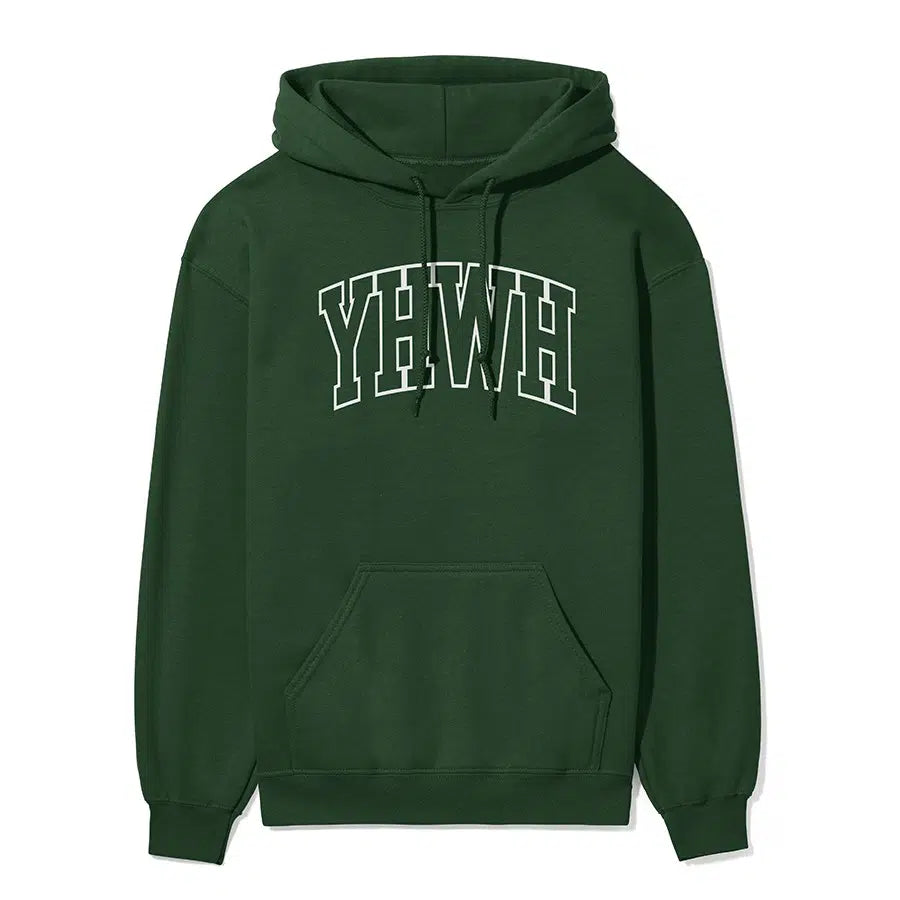 YHWH Unisex Christian Hoodie in forest color