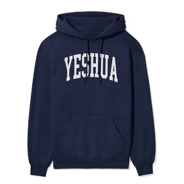 Yeshua Unisex Christian Hoodie in navy color