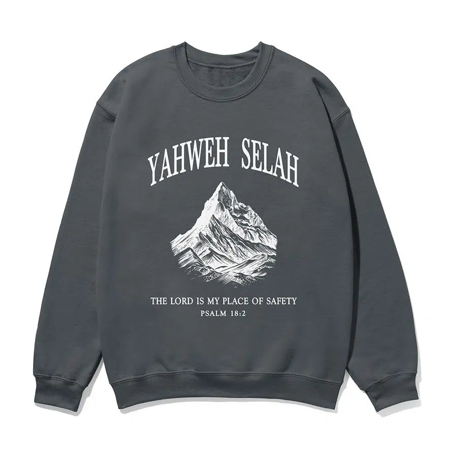 Yahweh Selah Unisex Sweatshirt in charcoal color