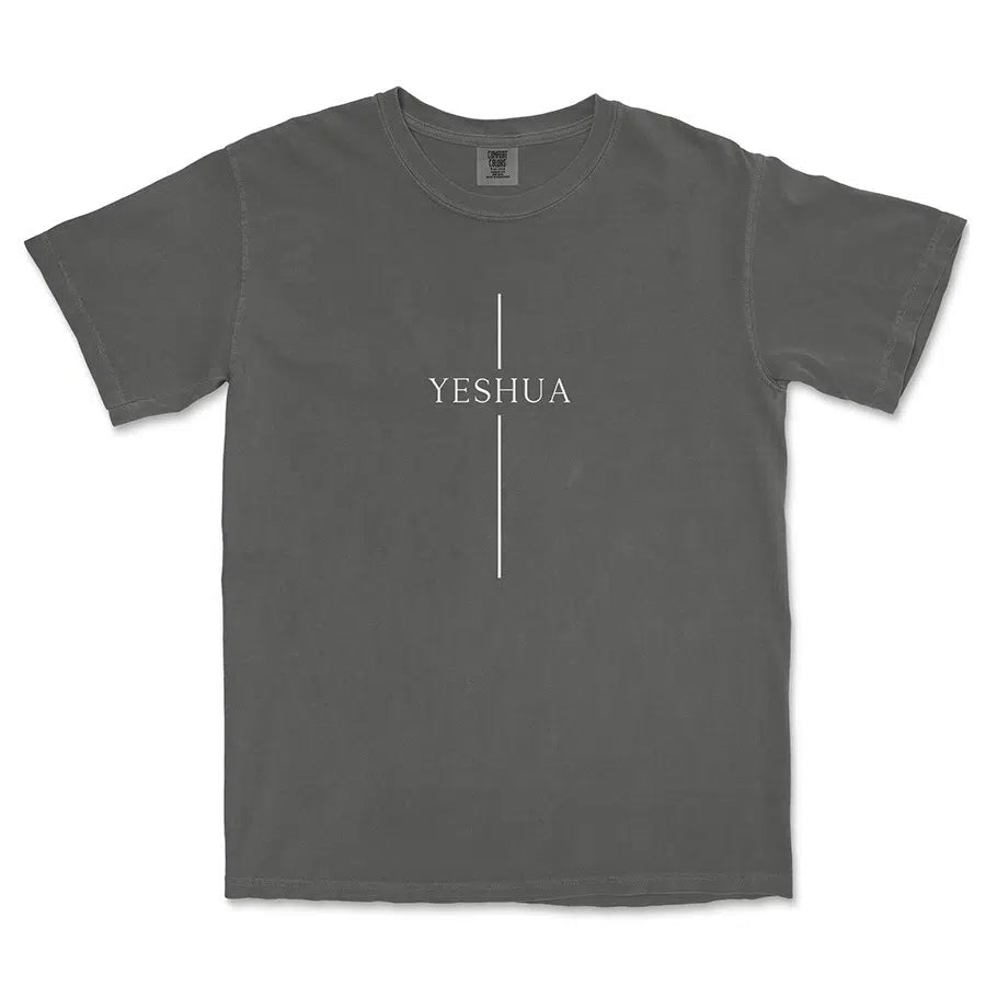 Yeshua Cross Unisex Tee in black color