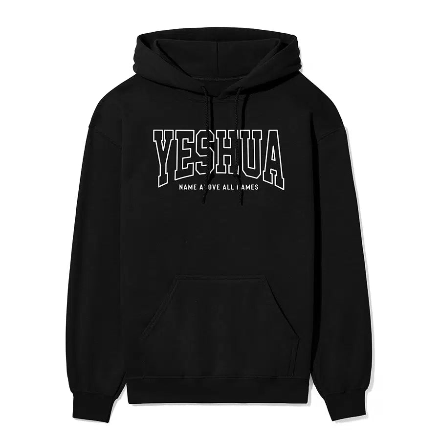 Yeshua Name Above All Names Unisex Hoodie in black color