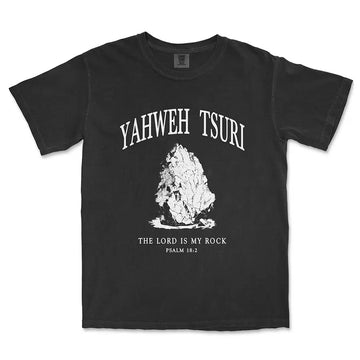 Yahweh Tsuri Unisex Tee in black color
