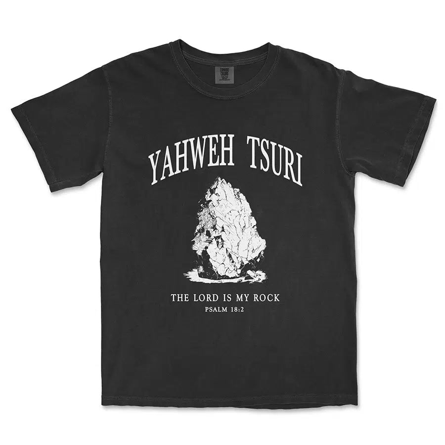Yahweh Tsuri Unisex Tee in black color