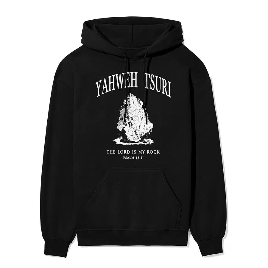 Yahweh Tsuri Unisex Hoodie in black color
