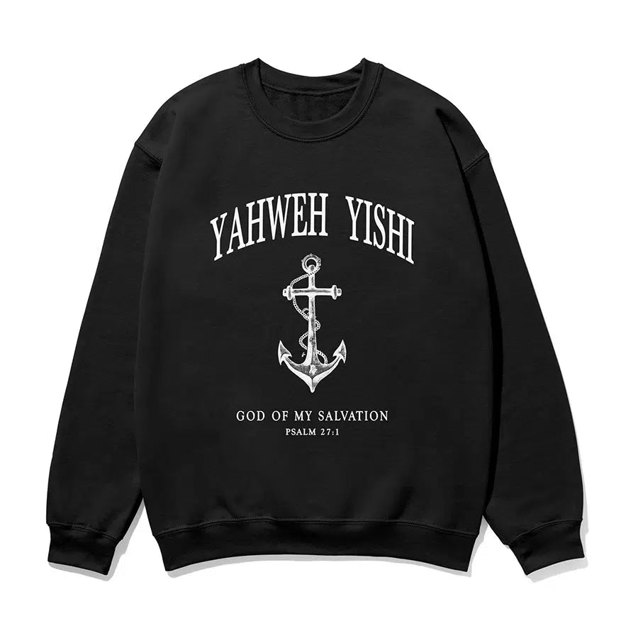 Yahweh Yishi Unisex Sweatshirt in black color