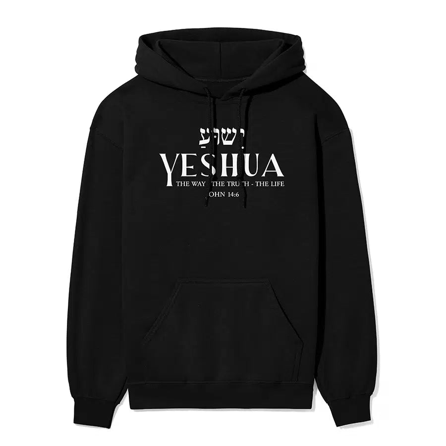 Yeshua The Way The Truth The Life Unisex Hoodie in black color