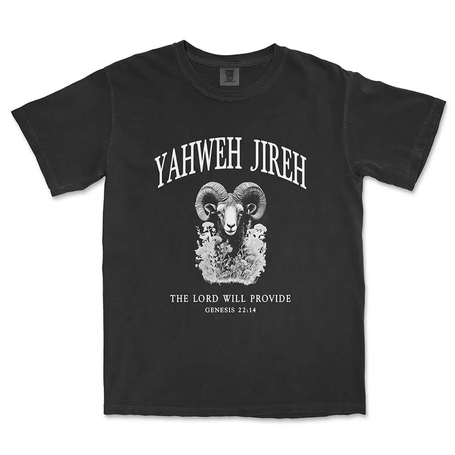 Yahweh Jireh Unisex Tee in black color