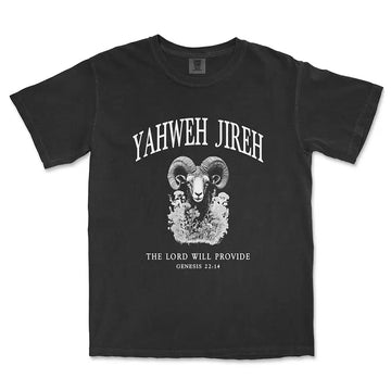 Yahweh Jireh Unisex Tee in black color