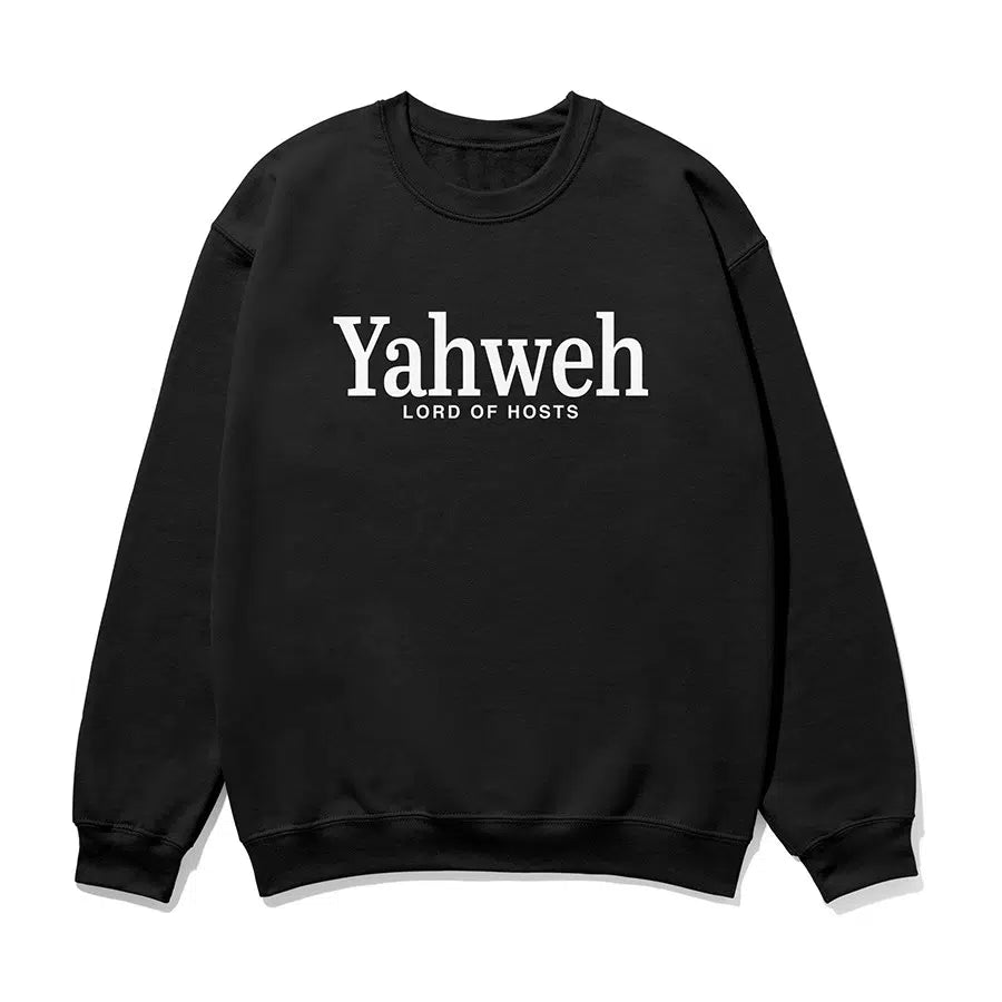 Yahweh Lord of Hosts Unisex Sweatshirt in black color