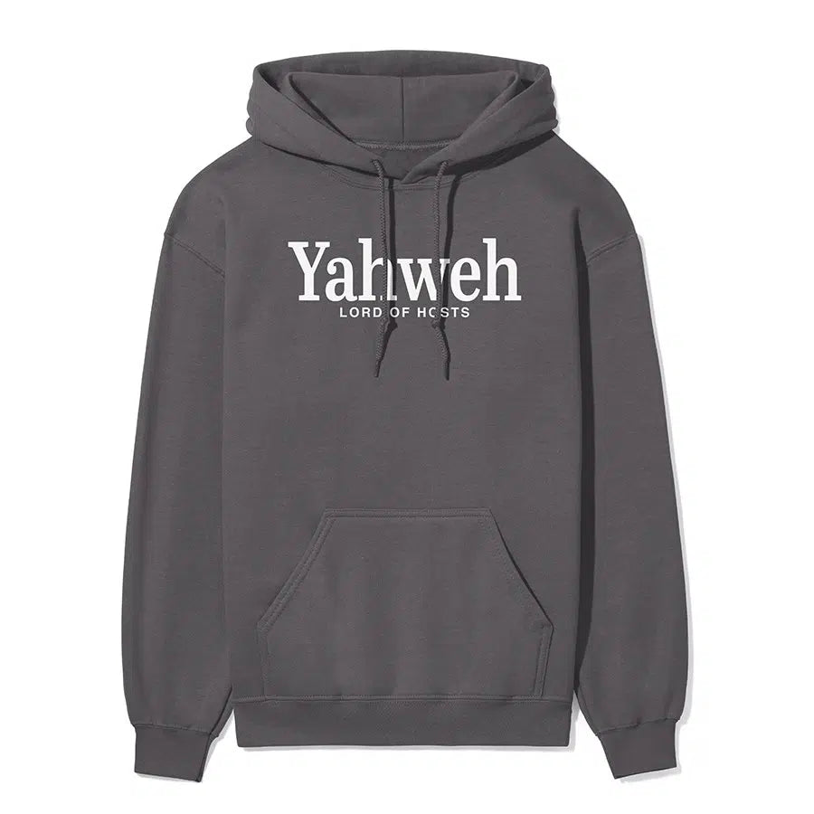 Yahweh Lord of Hosts Unisex Hoodie in charcoal color