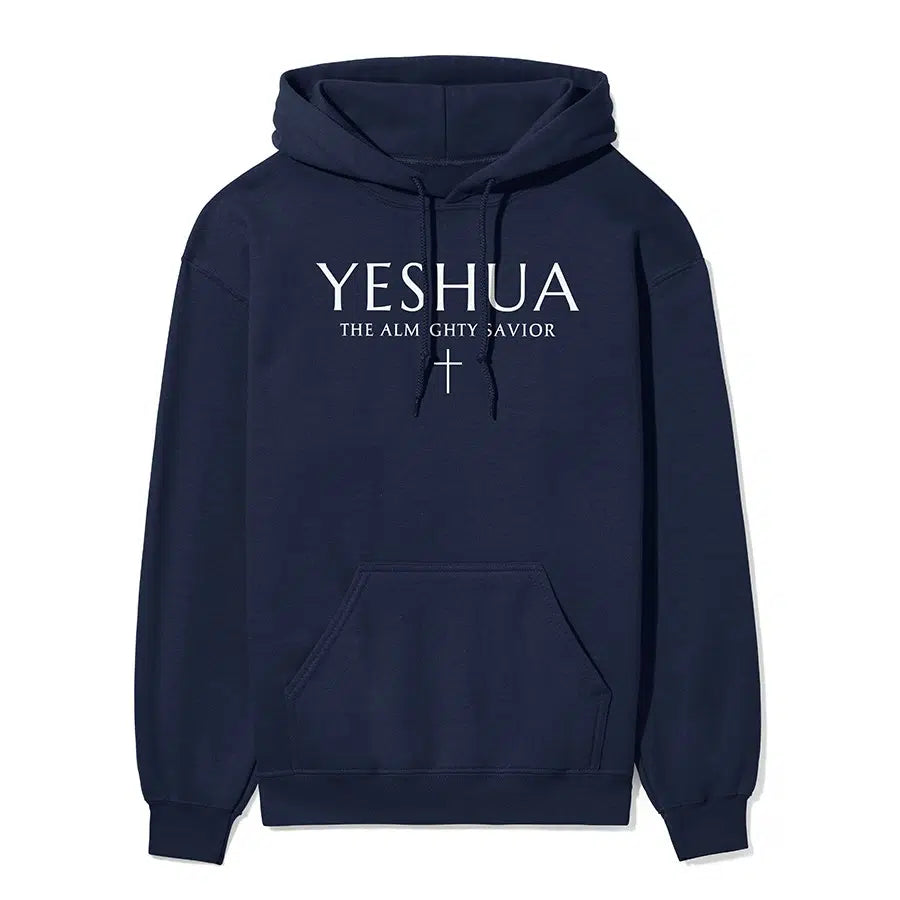 Yeshua The Almighty Savior Unisex Hoodie - navy color