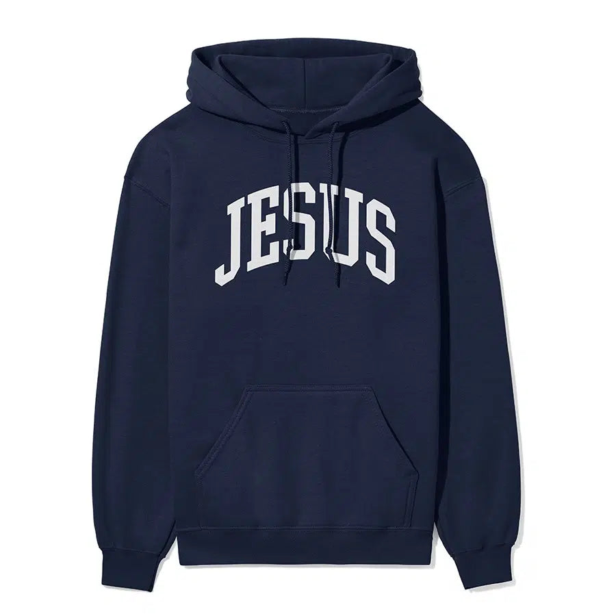 Jesus Unisex Hoodie in navy color