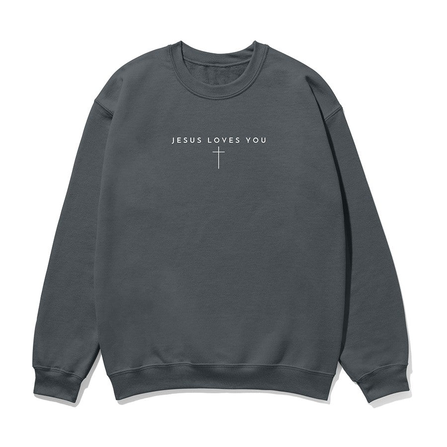Jesus Loves You Cross Unisex Sweatshirt