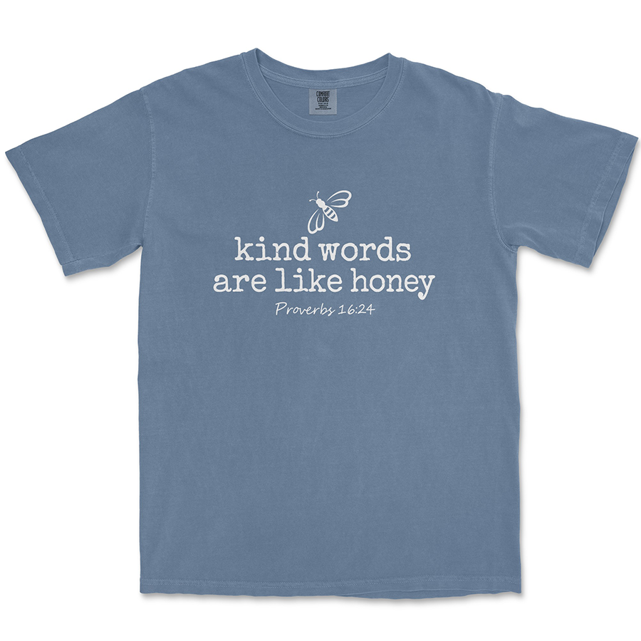 Kind Words Are Like Honey Christian t-shirt in yam