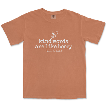 Kind Words Are Like Honey Christian t-shirt in yam