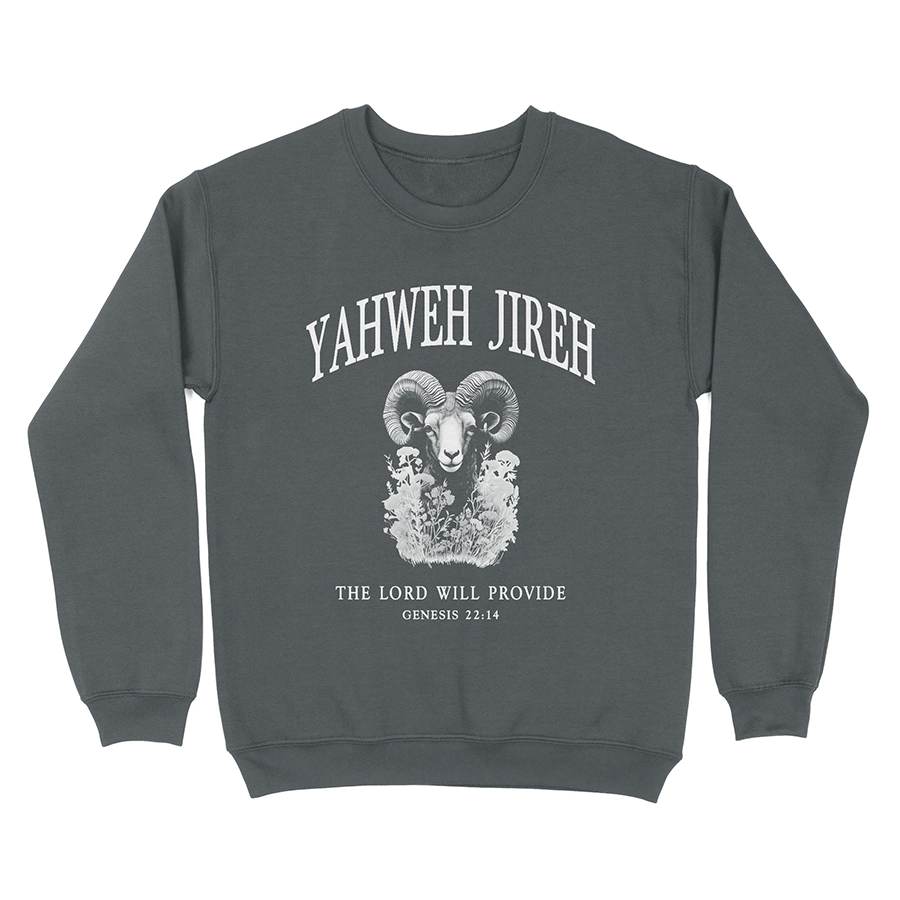 Yahweh Jireh Unisex Christian Sweatshirt in black