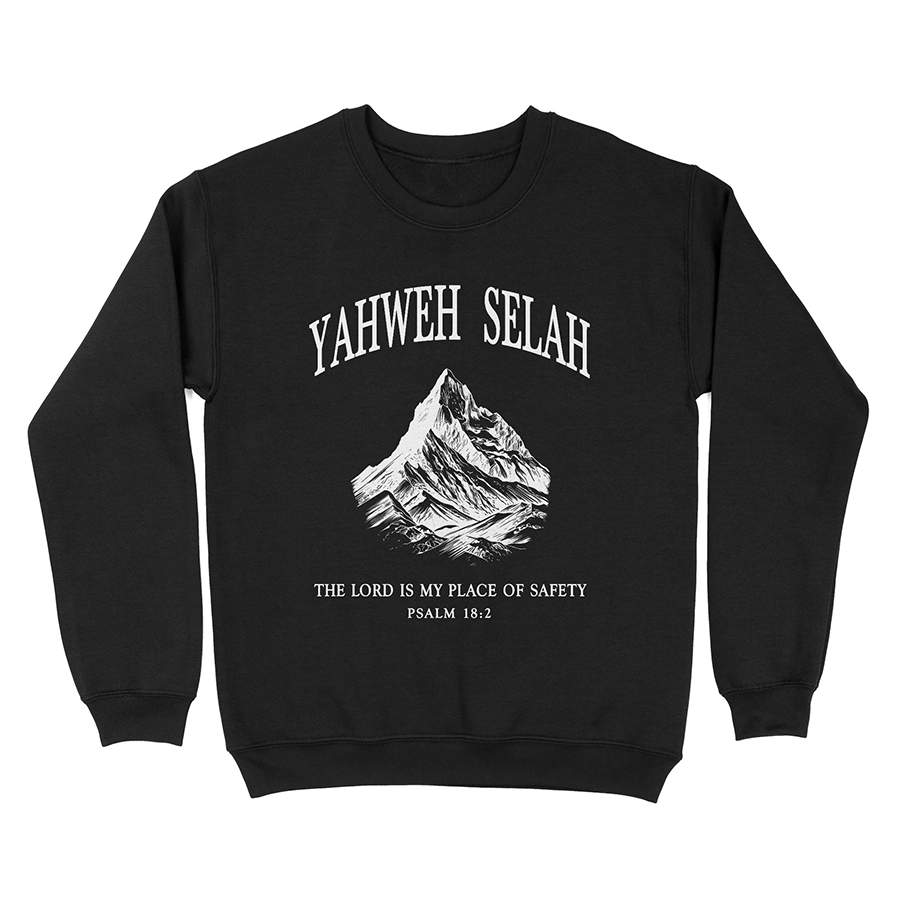 Yahweh Selah Unisex Christian Sweatshirt in charcoal