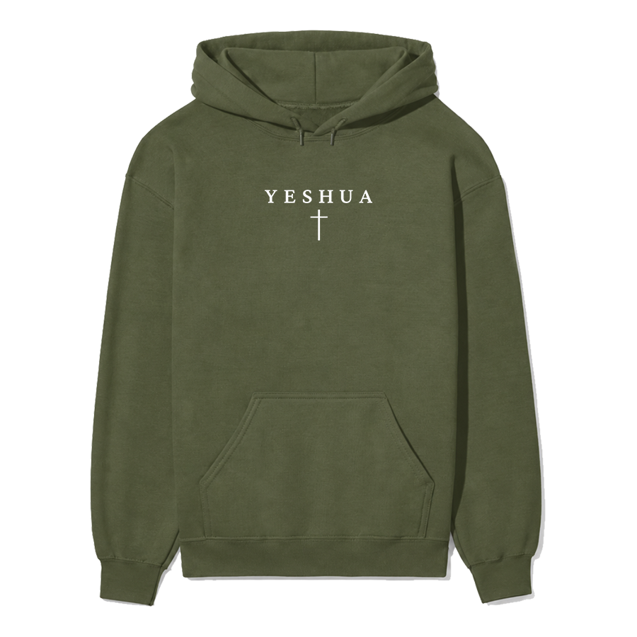 Yeshua Christian hoodie in Military Green