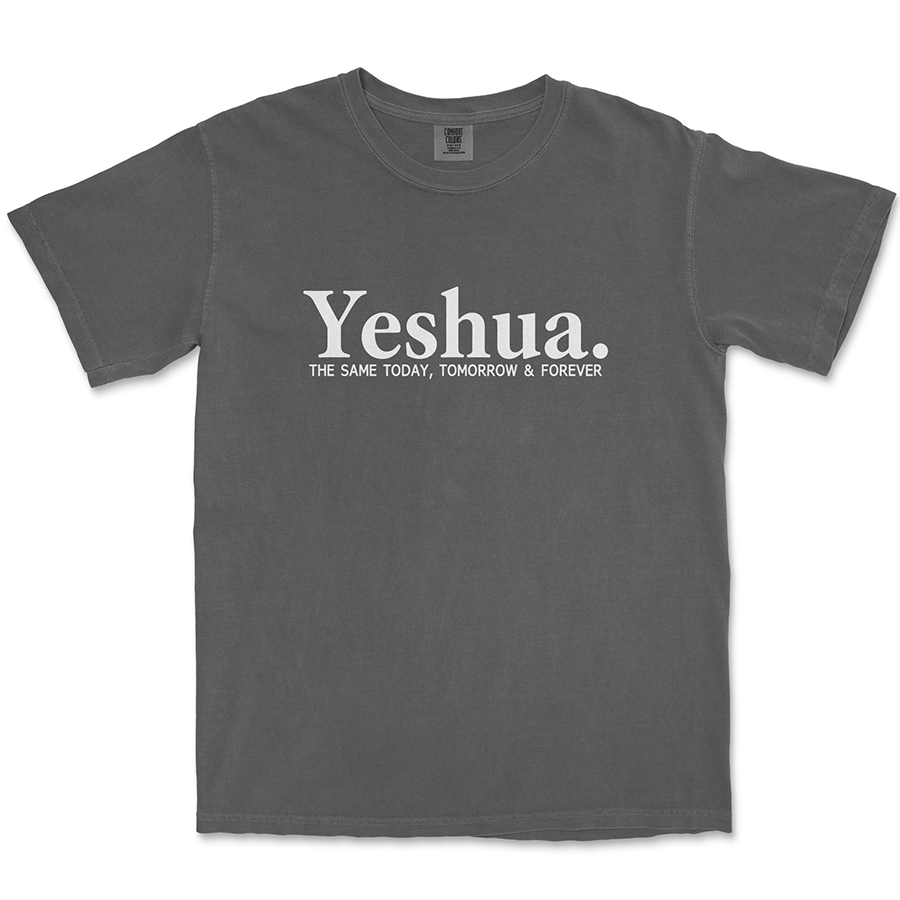 Yeshua The Same Today, Tomorrow & Forever Christian t-shirt in black