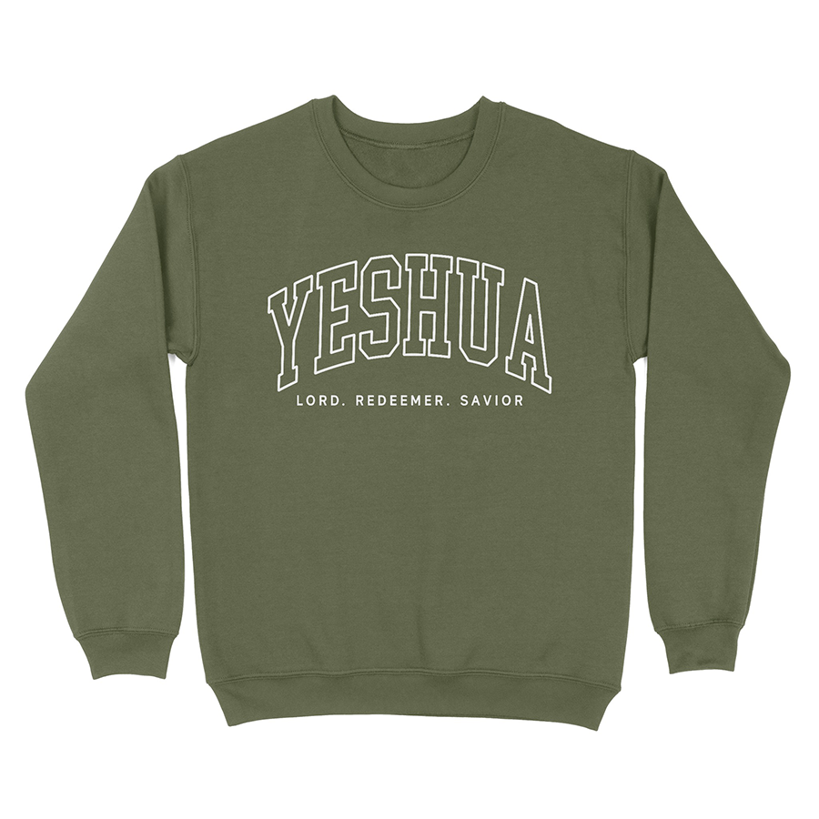 Yeshua Lord Redeemer Savior Unisex Christian Sweatshirt in black